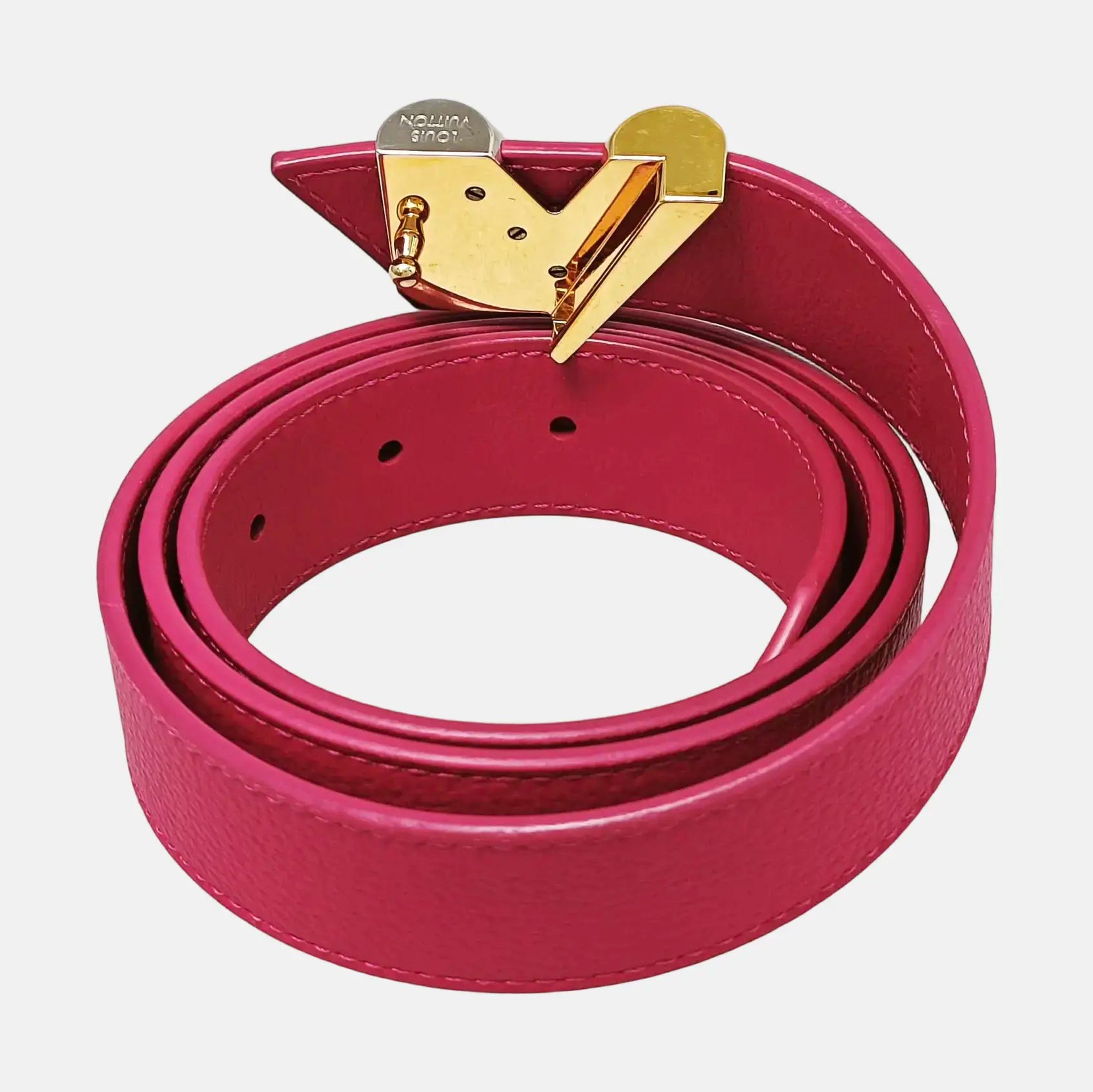 Leather Belt Red