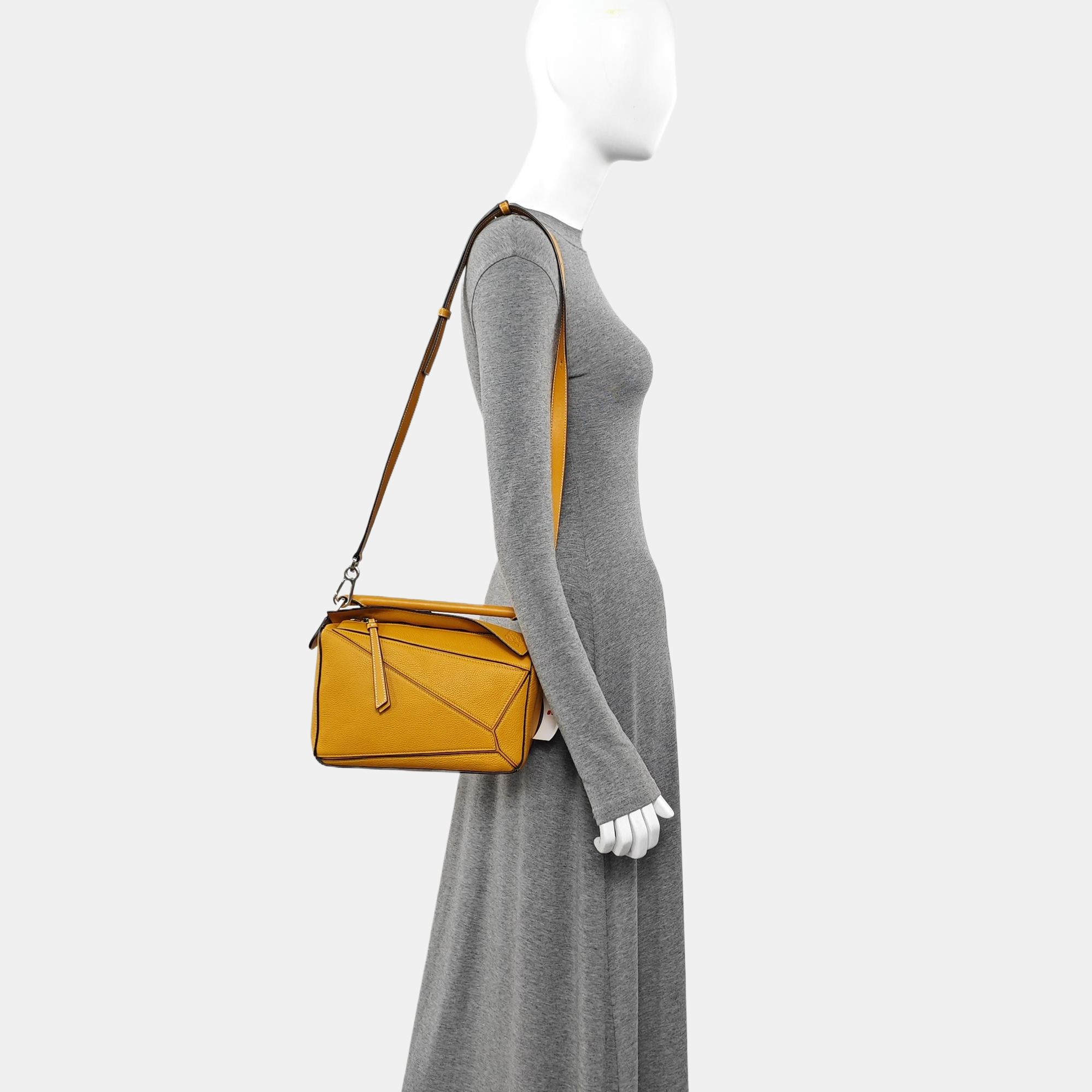 Puzzle Small Calfskin Yellow