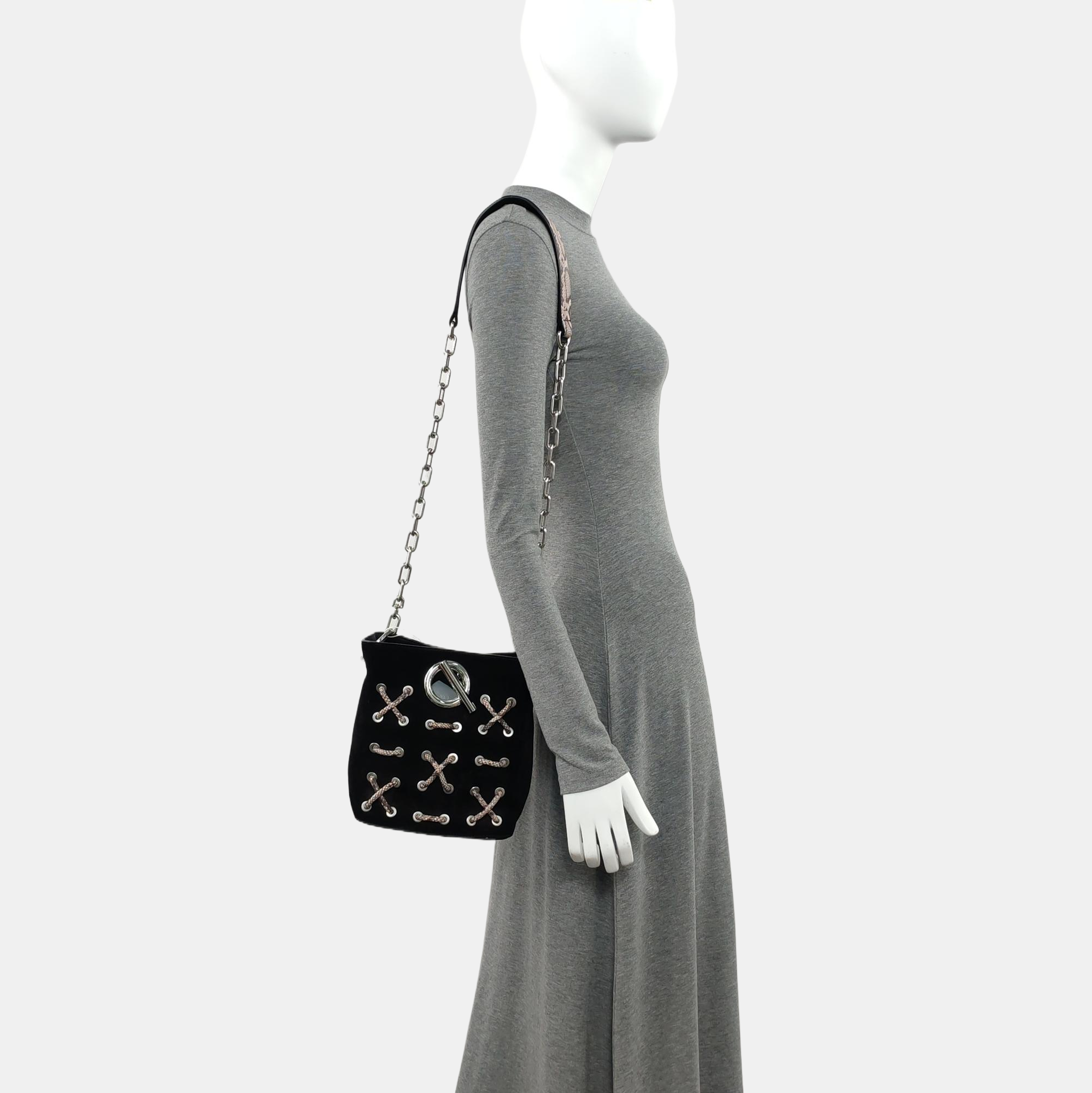 Suede Shoulder Bag Black