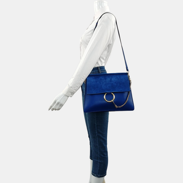 Faye Medium Calfskin Blue