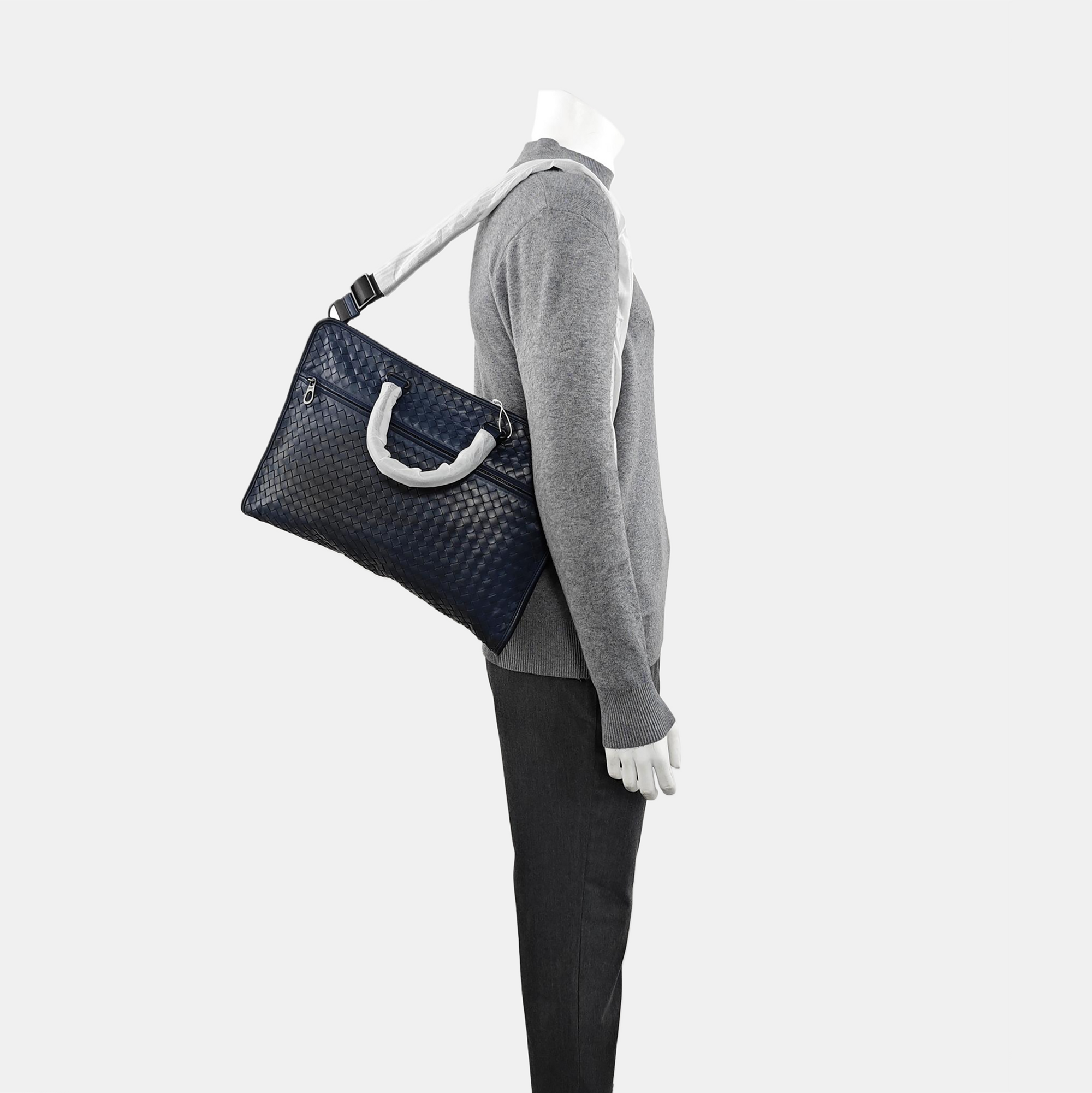 Calfskin Shoulder Bag Blue