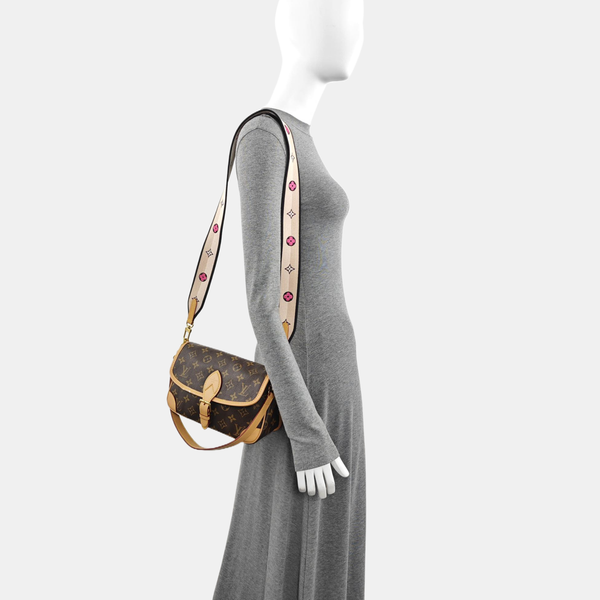 DIANE Monogram Coated Canvas Brown