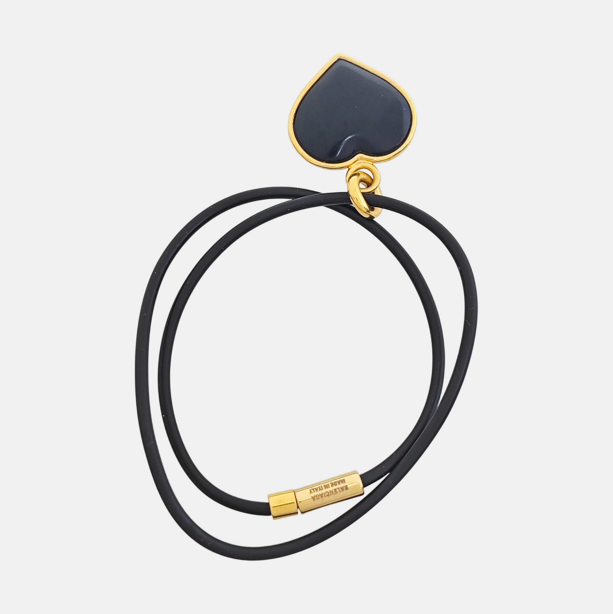 Synthetic Material Black Bracelet