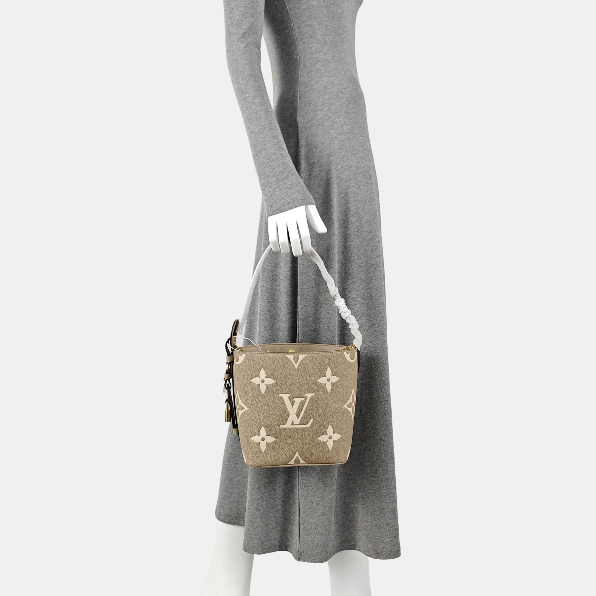 ALL IN BB Monogram Calfskin Gray