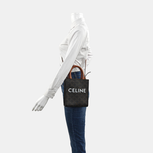 CABAS CELINE Mini Coated Canvas Brown
