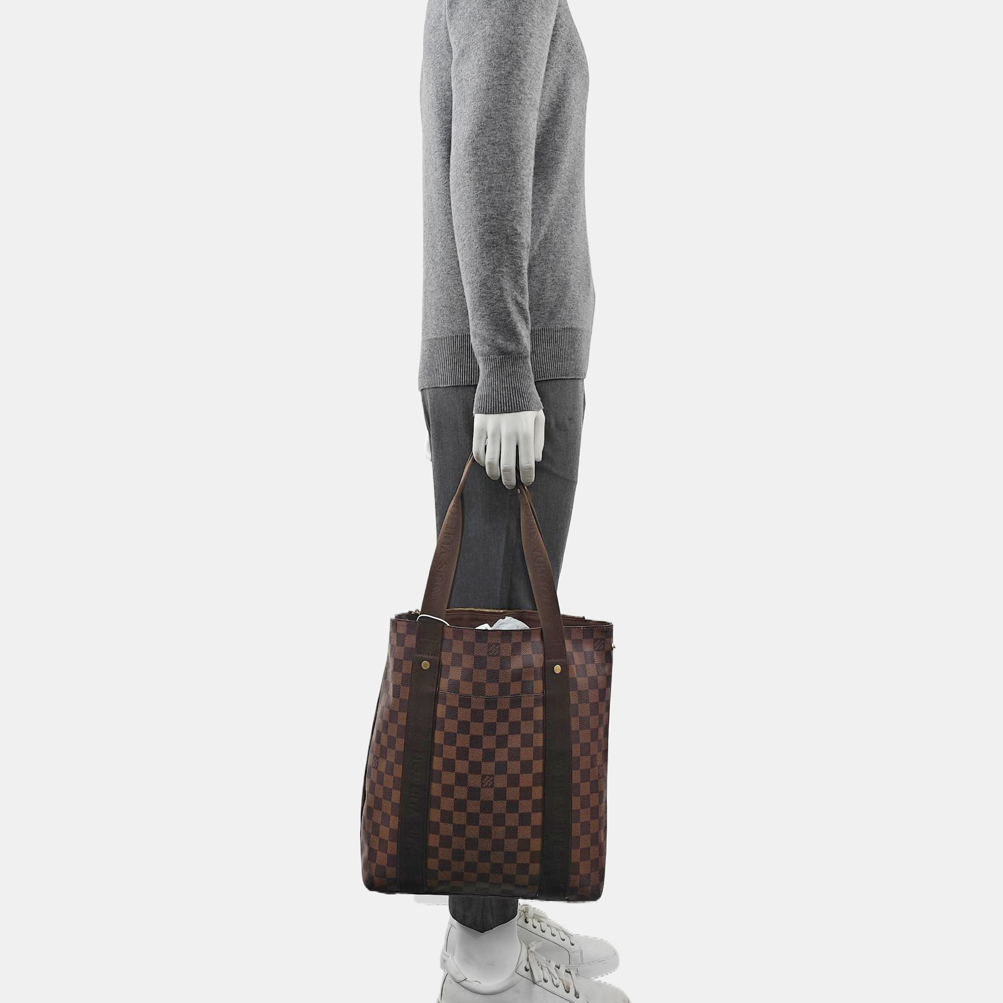 VINTAGE BEAUBOURG Damier Ebene Coated Canvas Brown