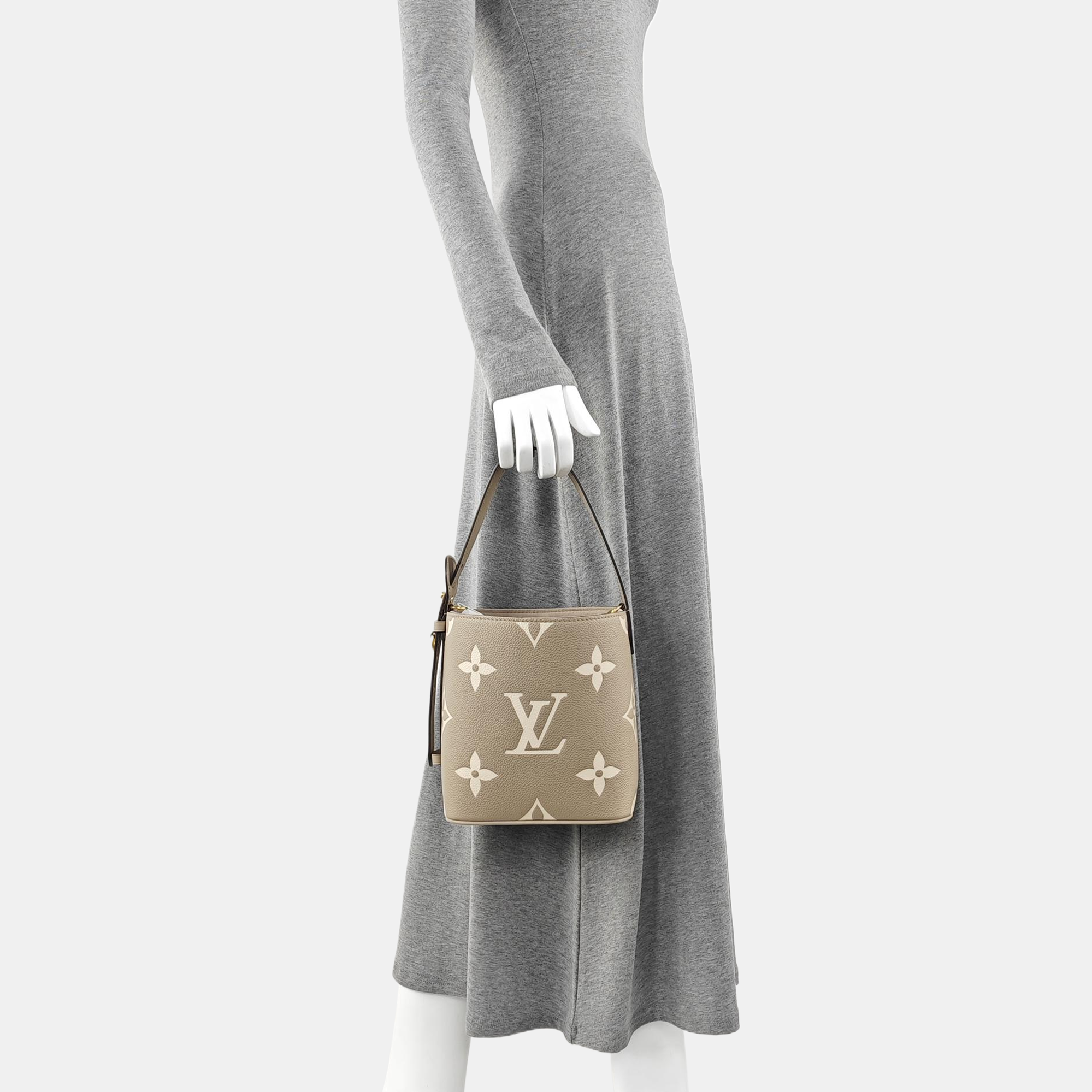 ALL IN BB Monogram Calfskin Gray