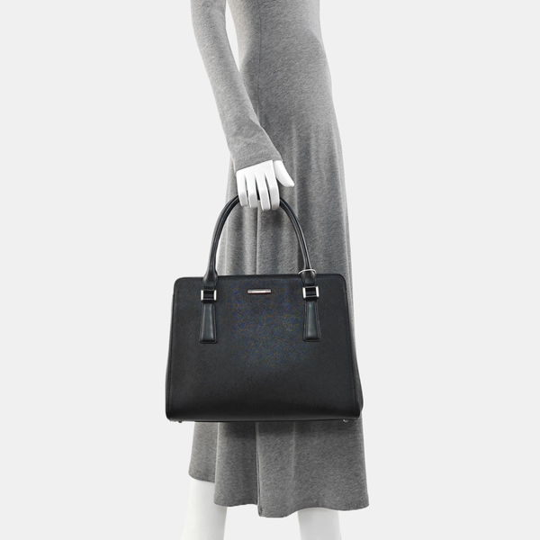 Calfskin Tote Bag Small Black