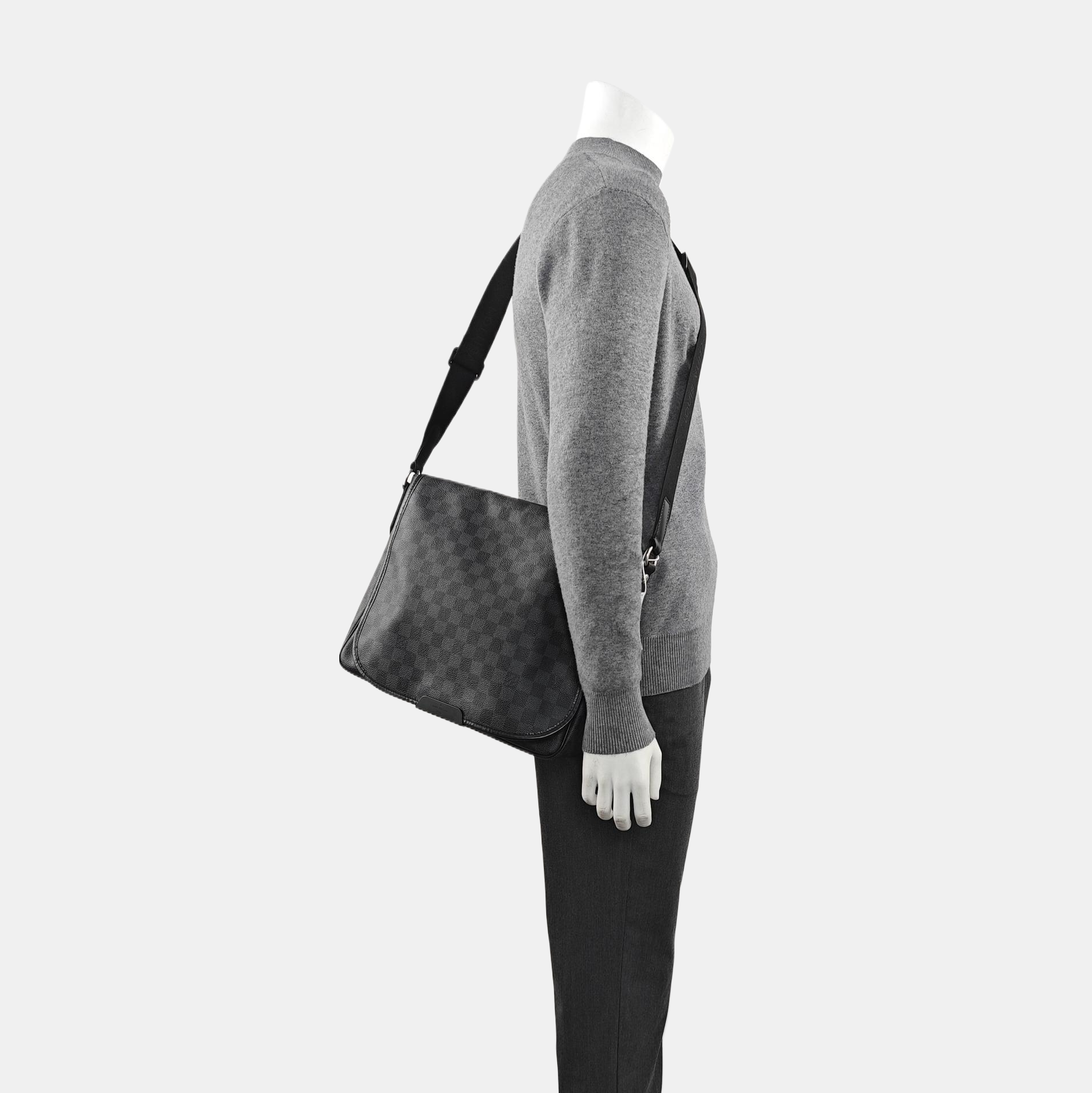 DANIEL Damier Graphite Coated Canvas Gray