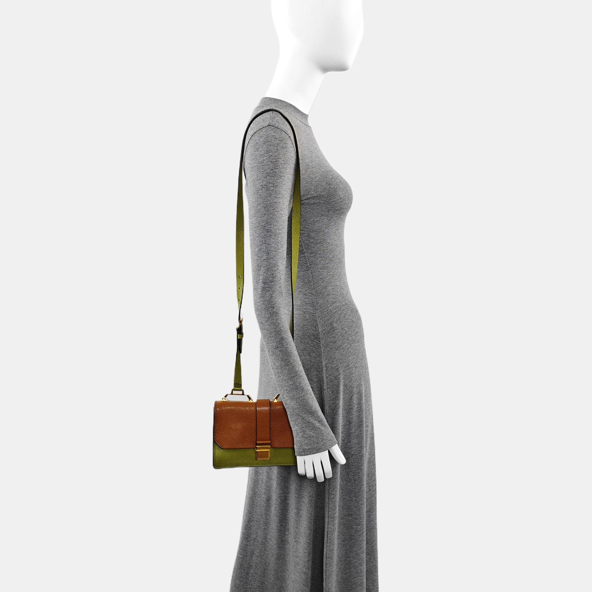 Miu Lady Calfskin Green