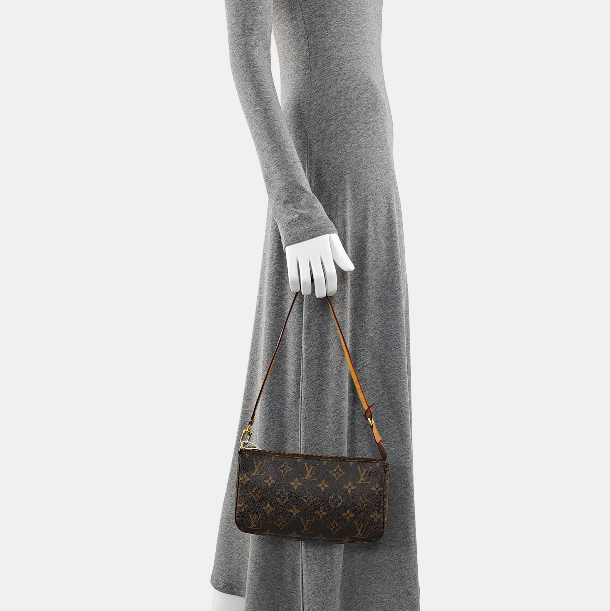 ACCESSOIRES GM Monogram Coated Canvas Brown