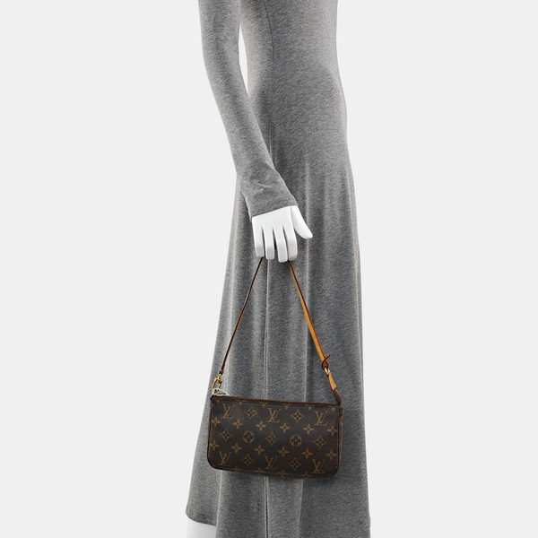 ACCESSOIRES GM Monogram Coated Canvas Brown