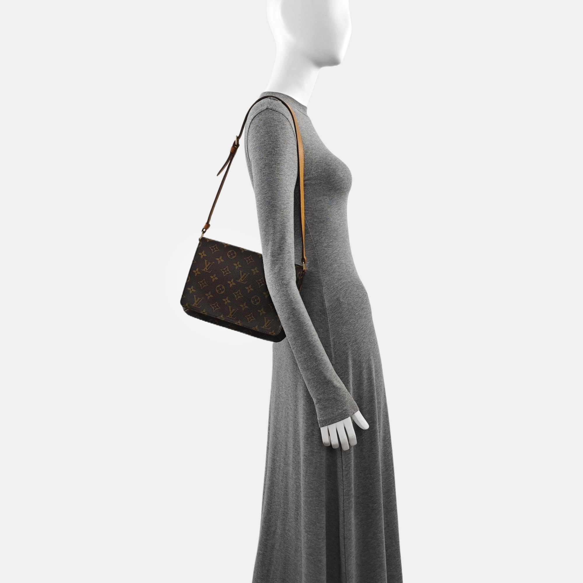 MUSETTE TANGO Monogram Coated Canvas Brown
