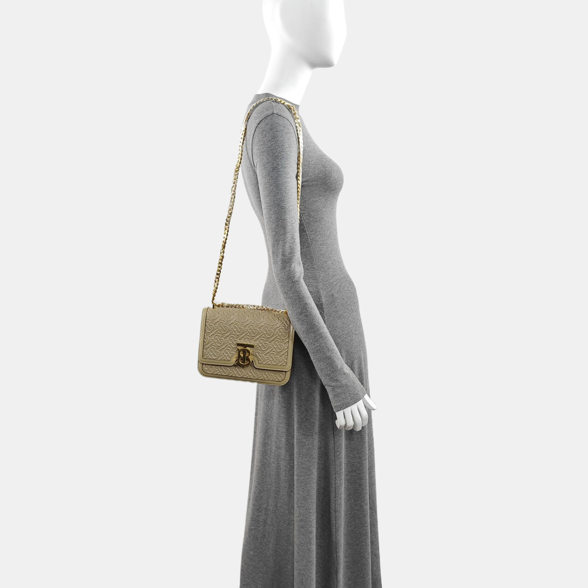 TB Small Lambskin Beige
