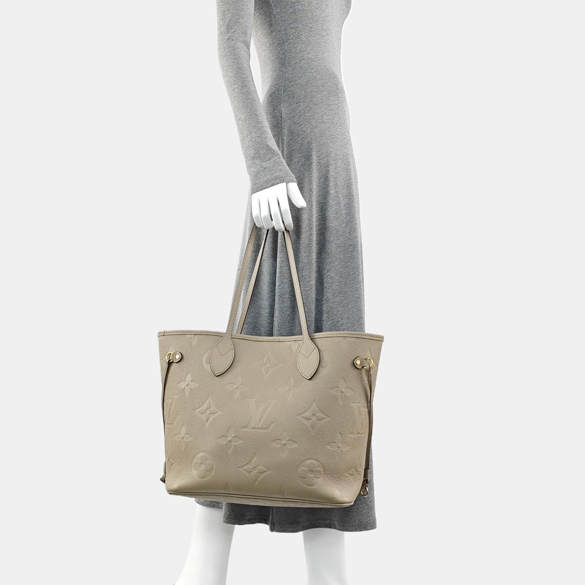 NEVERFULL MM Calfskin Gray