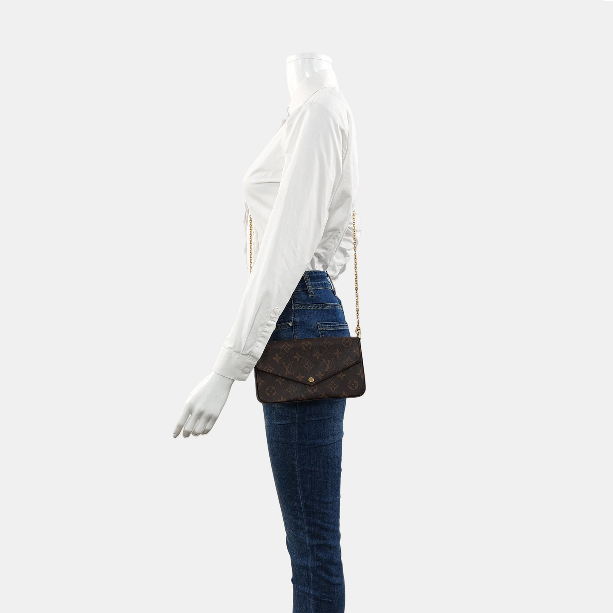 FÉLICIE Monogram Coated Canvas Brown