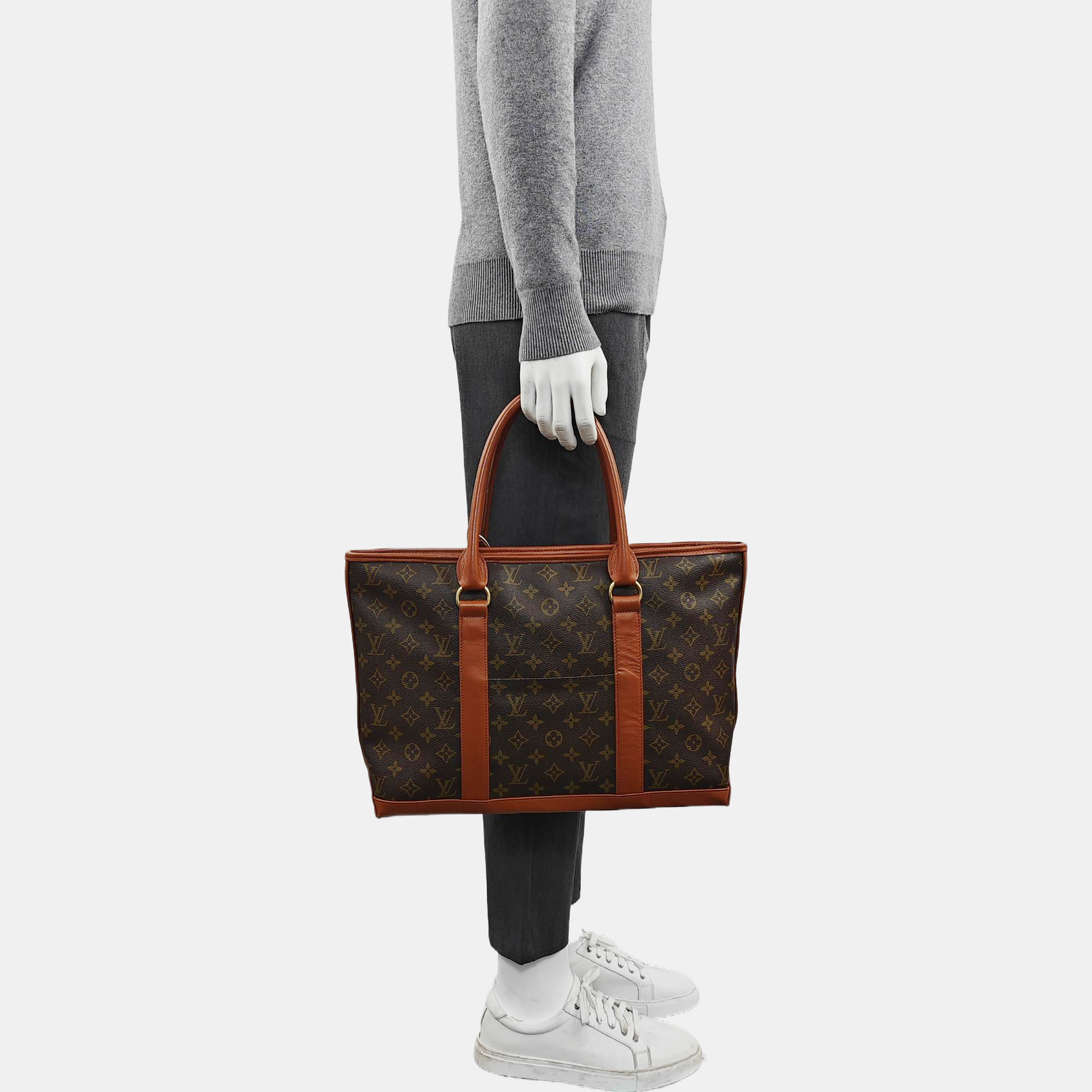 SAC WEEKEND PM Monogram Coated Canvas Brown