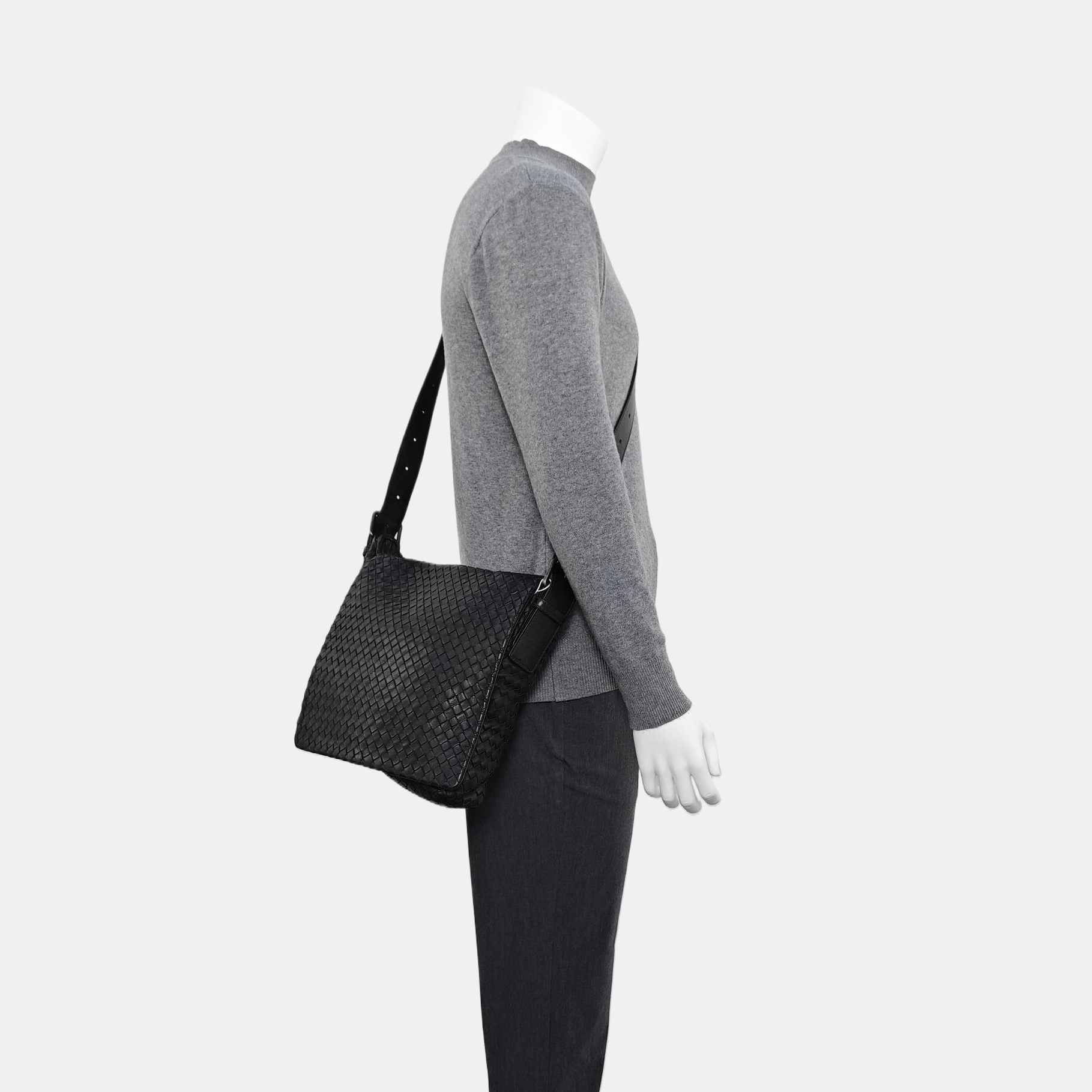 Calfskin Shoulder Bag Black