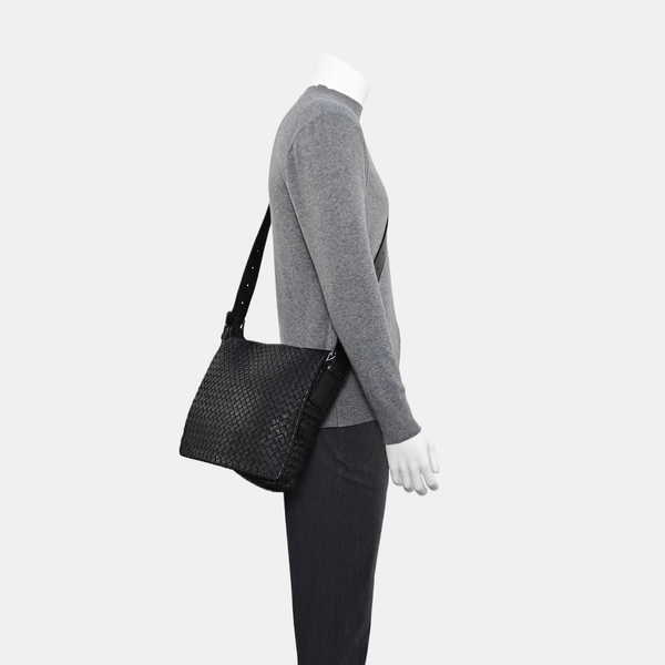 Calfskin Shoulder Bag Black