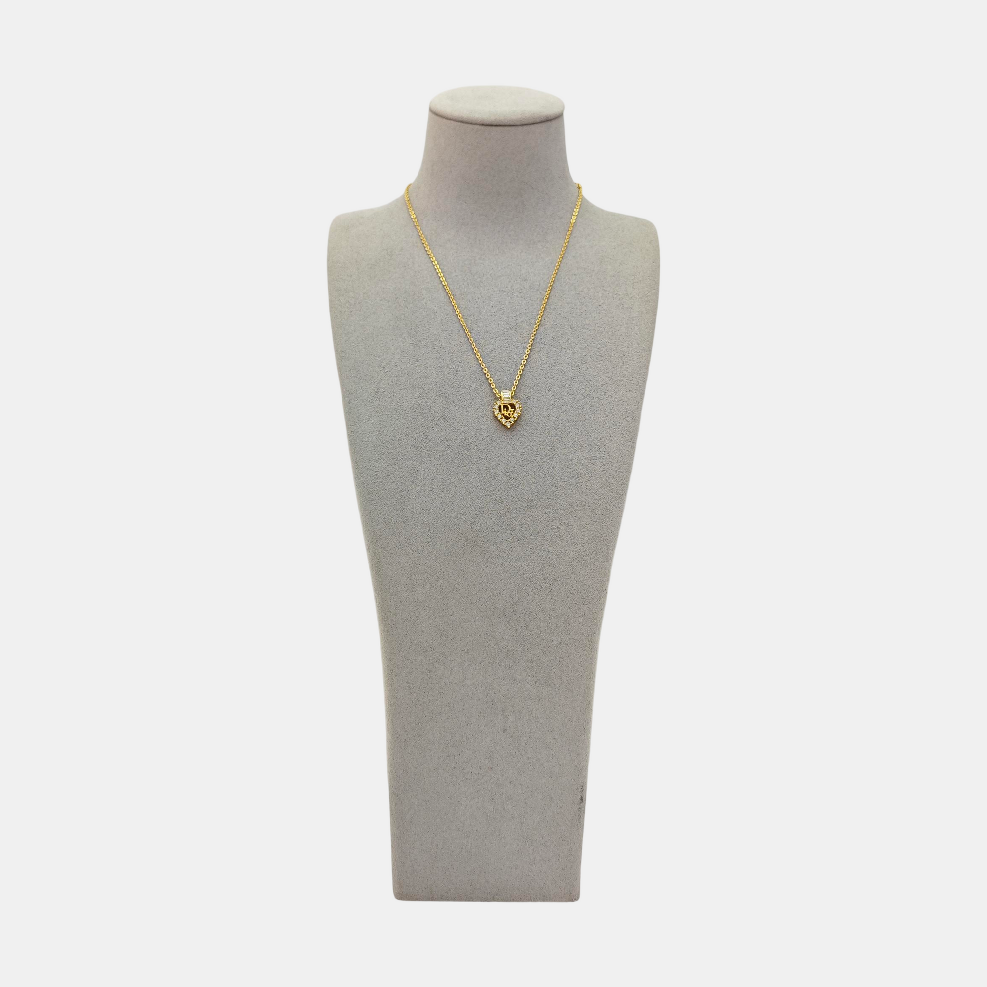 Dior Oblique Metal Gold Necklace