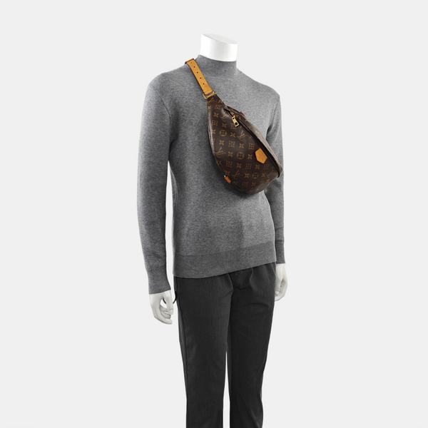 BUMBAG Monogram Coated Canvas Brown