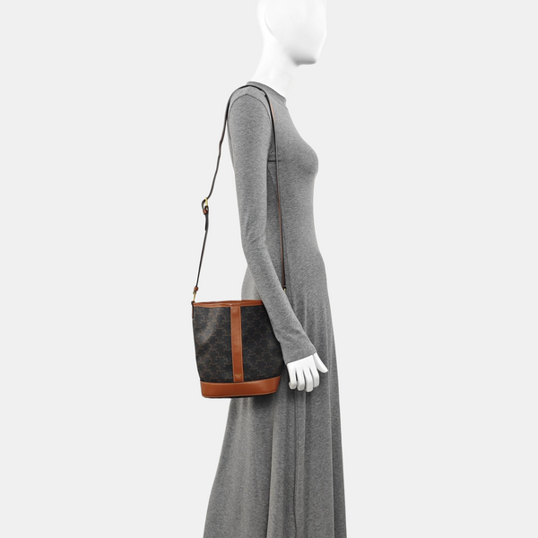 TRIOMPHE CANVAS Small Coated Canvas Brown