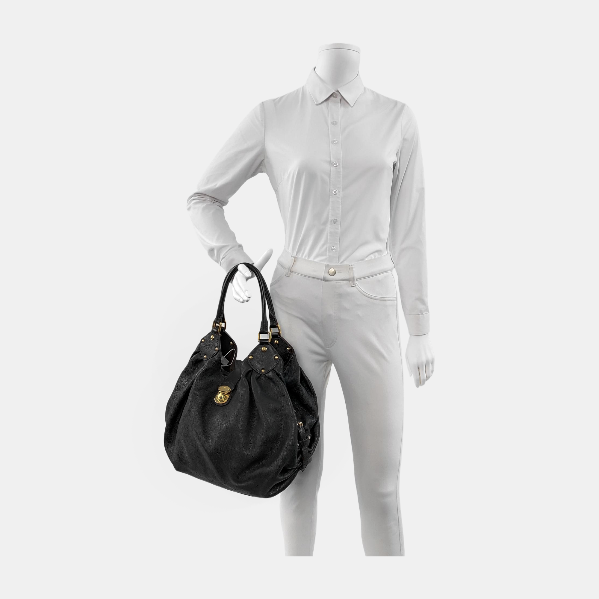 MAHINA Monogram Calfskin Black