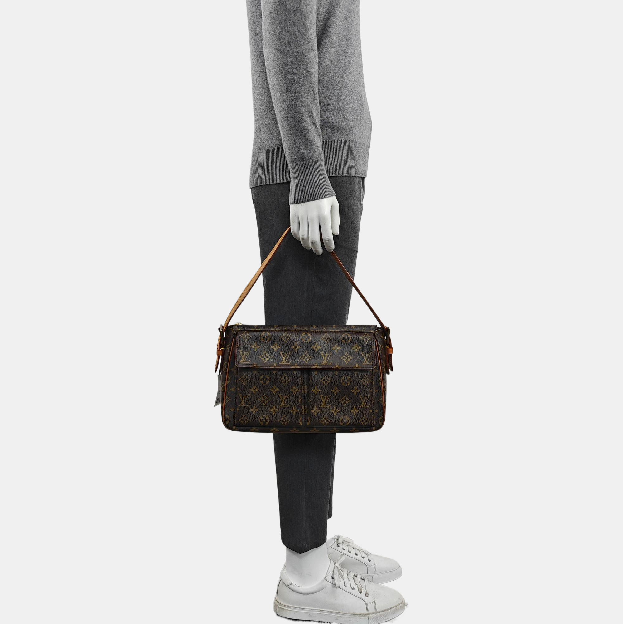 VIVA CITE Monogram Coated Canvas Brown