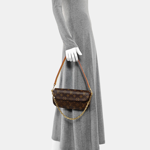 IVY Monogram Coated Canvas Brown