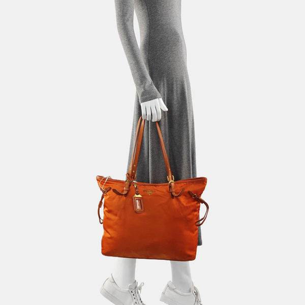 Nylon Tote Bag Orange