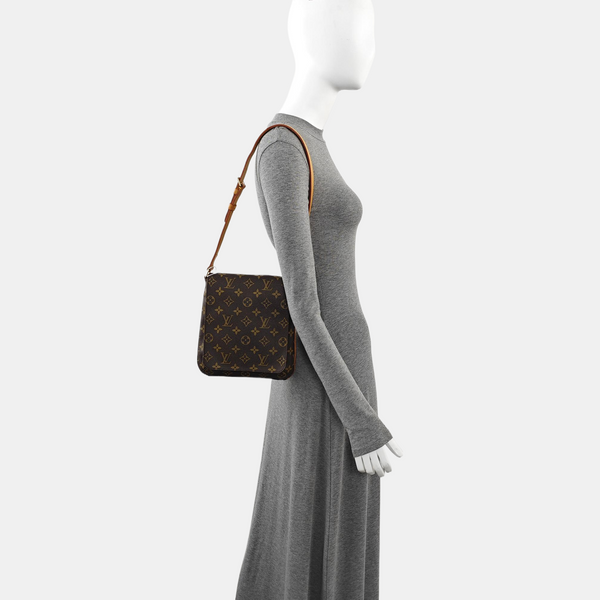 MUSETTE TANGO PM Monogram Coated Canvas Brown