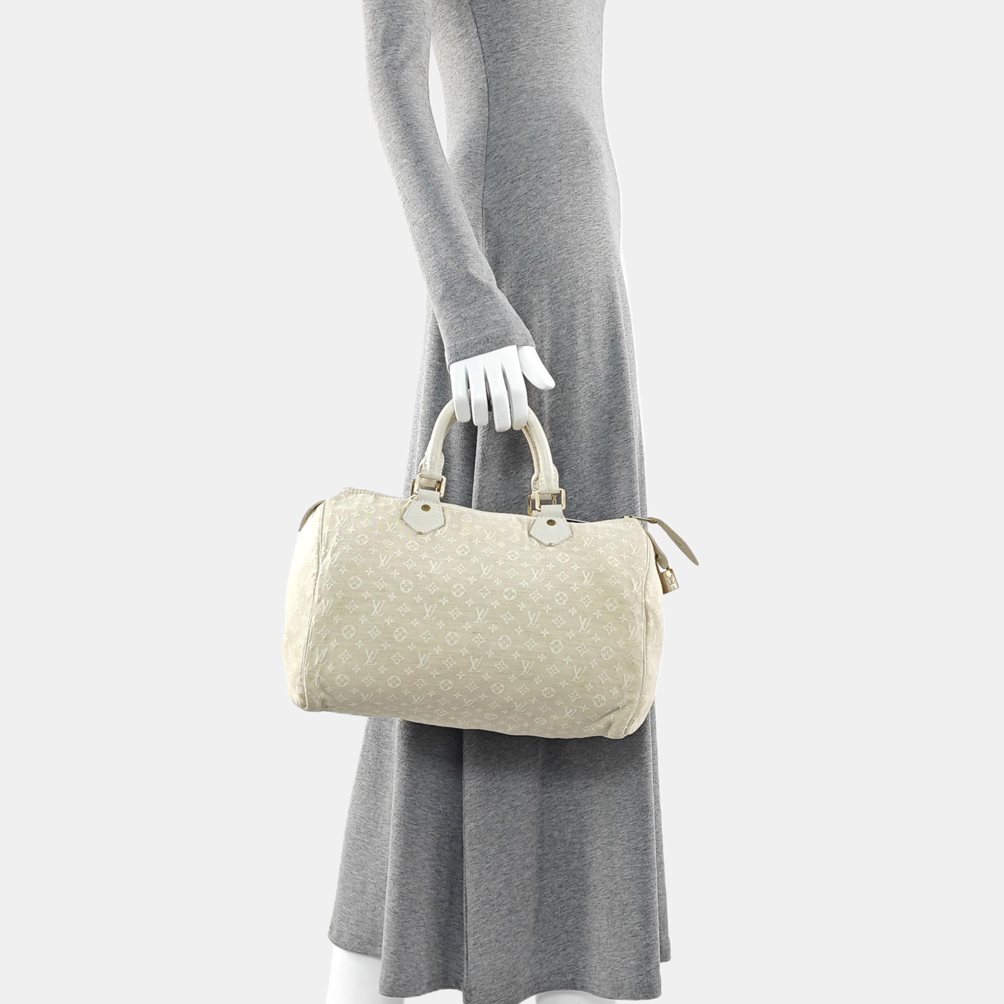 SPEEDY 30 Monogram Canvas Beige