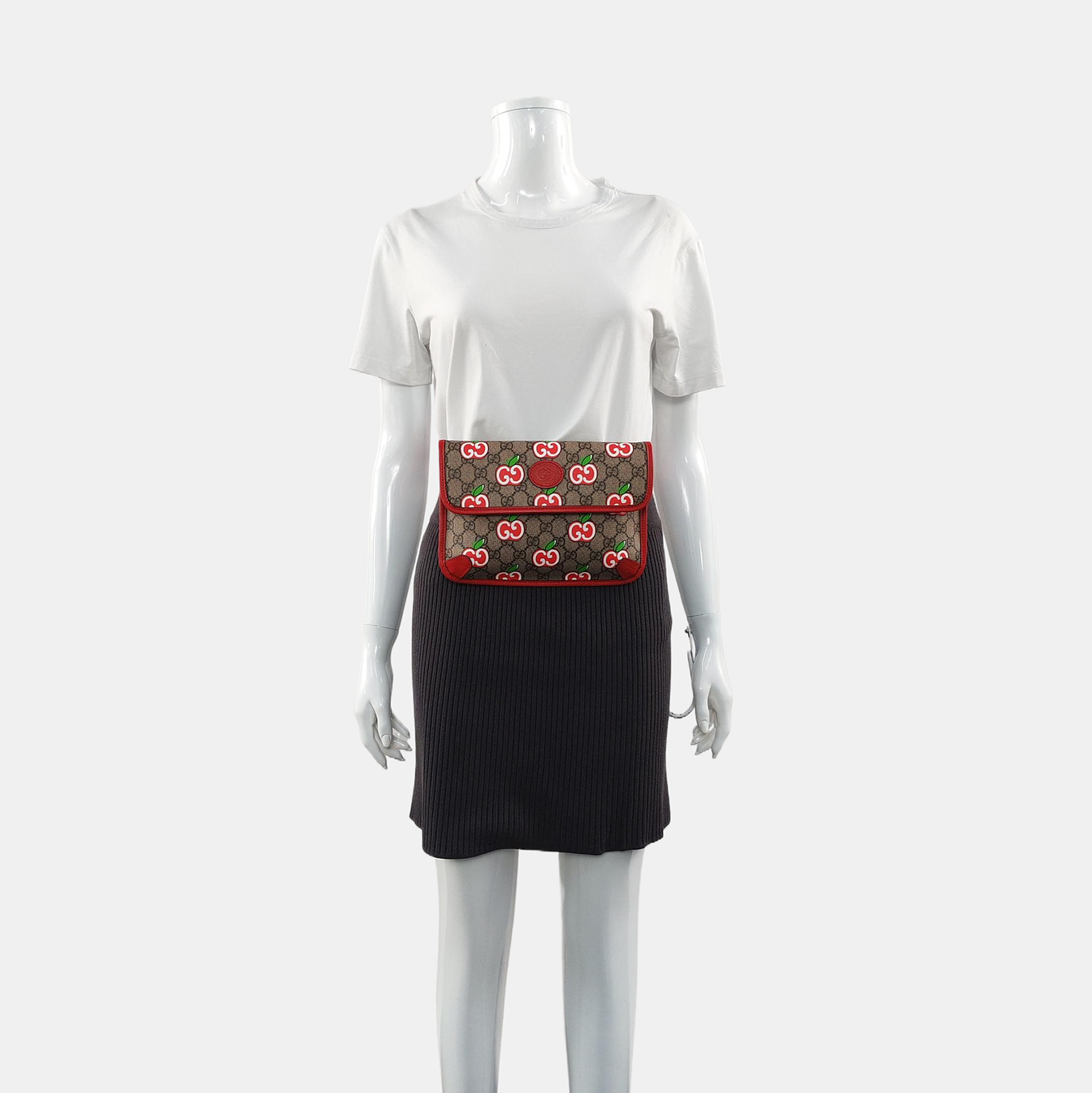 Neo Vintage Monogram Coated Canvas Red