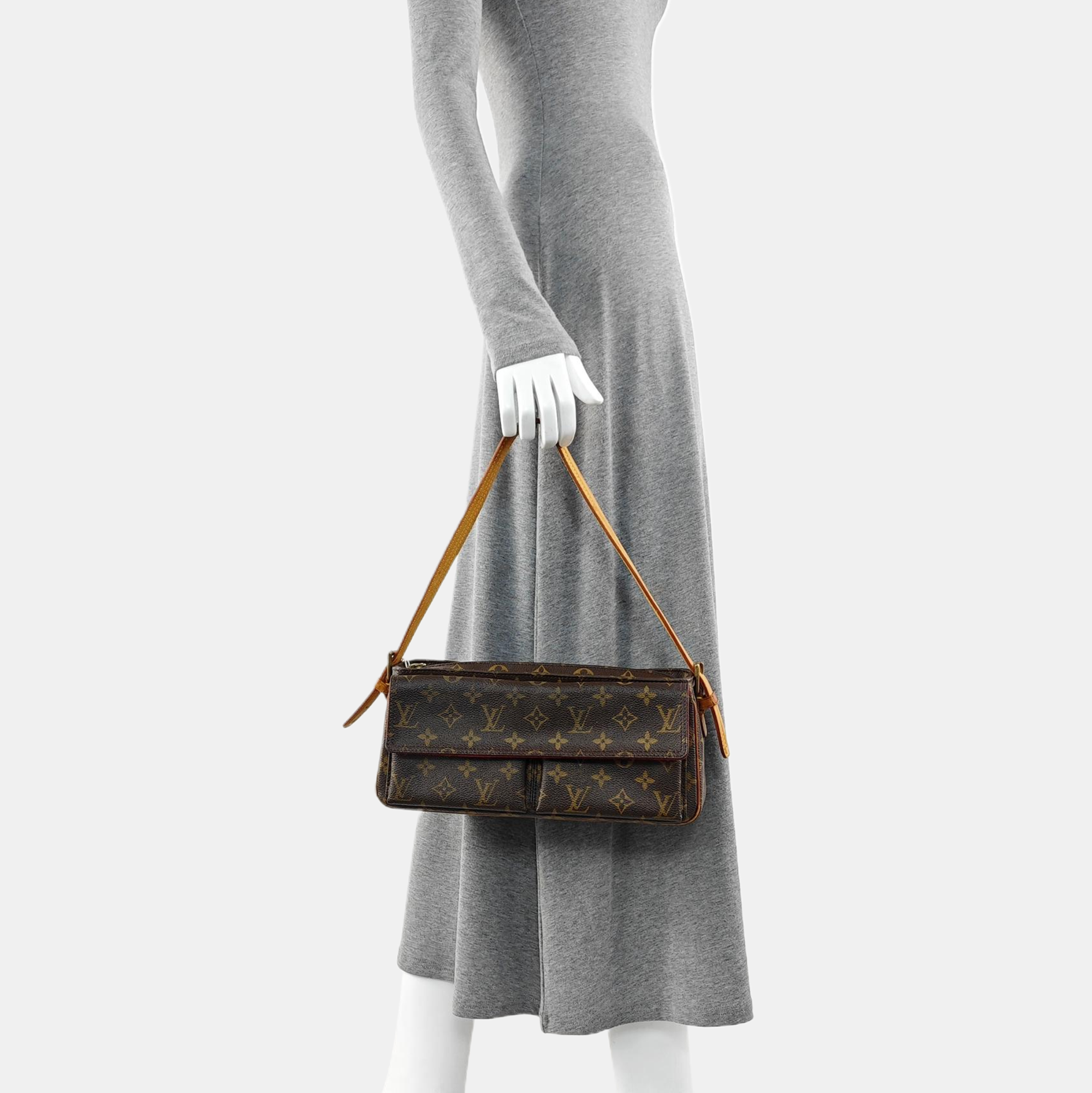 VIVA CITE Monogram Coated Canvas Brown