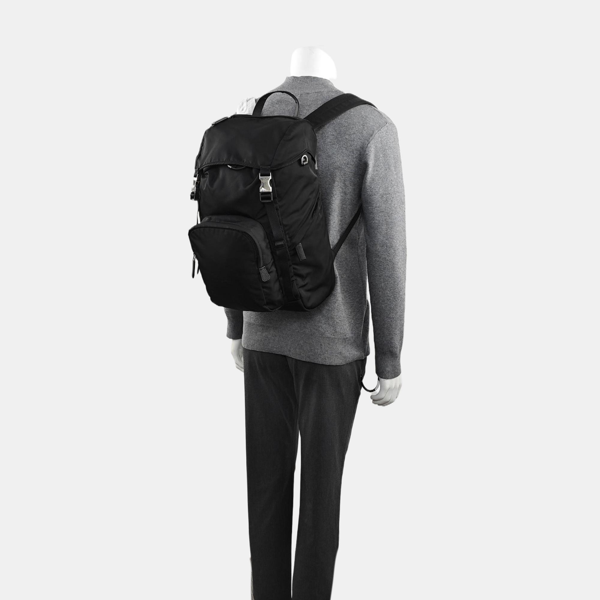 Re-Nylon Backpack Nylon Black