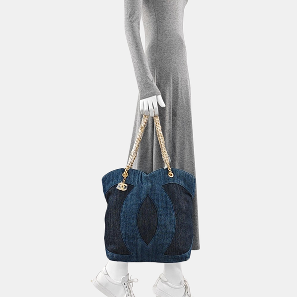 Denim Shoulder Bag Blue