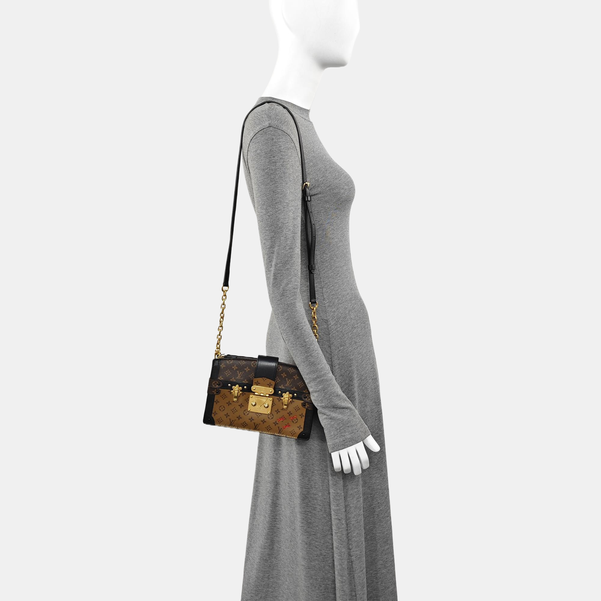 TRUNK Monogram Coated Canvas Brown