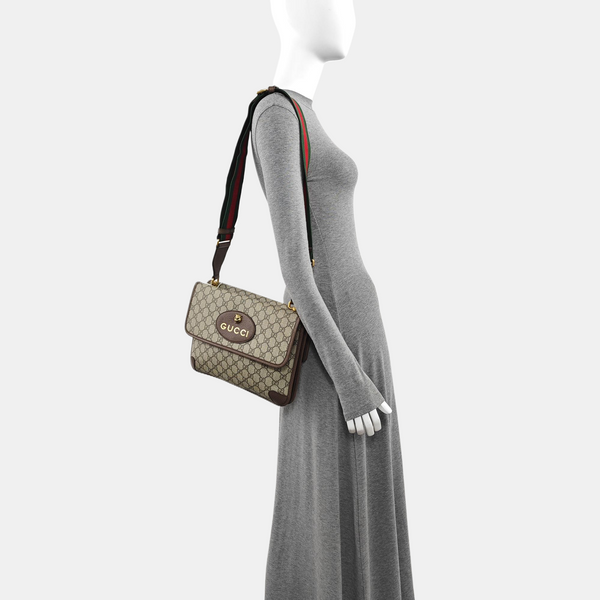 Neo Vintage Large Monogram Coated Canvas Brown