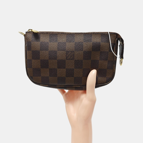 ACCESSOIRES MM Damier Ebene Coated Canvas Brown