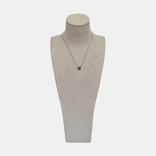 Pop H Metal Silver Necklace