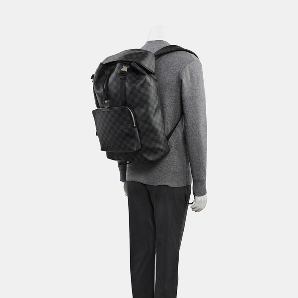 CHRISTOPHER Damier Graphite Coated Canvas Gray