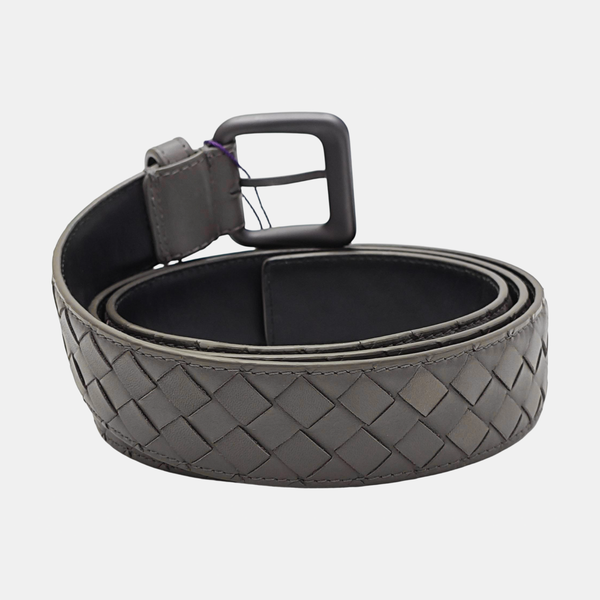 Leather Belt Gray