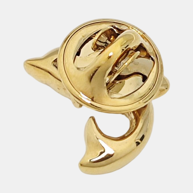 Metal Gold Brooch