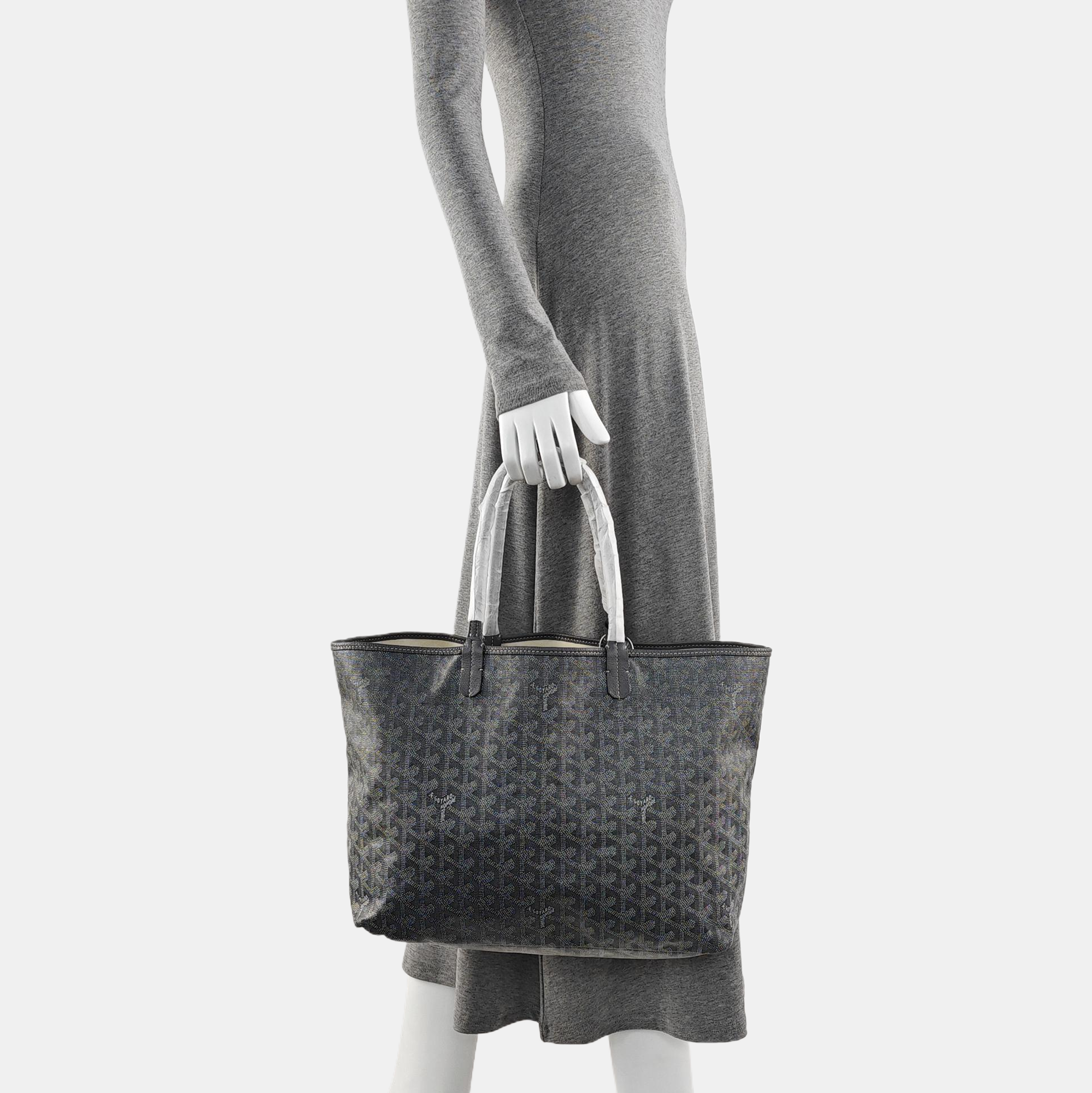 Saint Louis PM Coated Canvas Gray