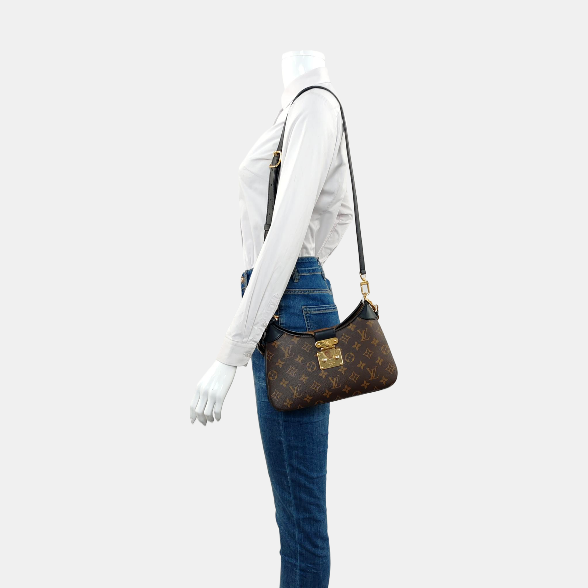 TWINNY Monogram Coated Canvas Brown
