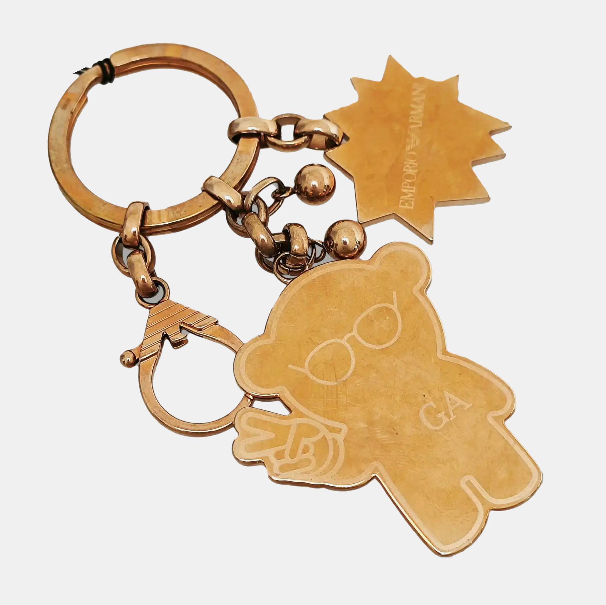 Metal Bag Charm Rose Gold