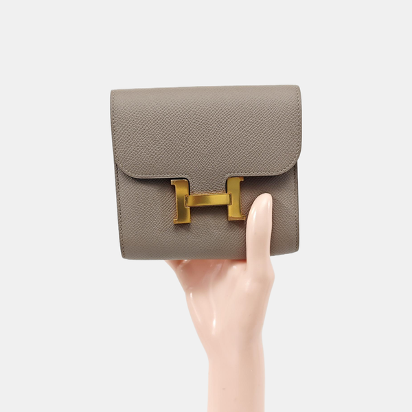 Constance Calfskin Gray Wallet