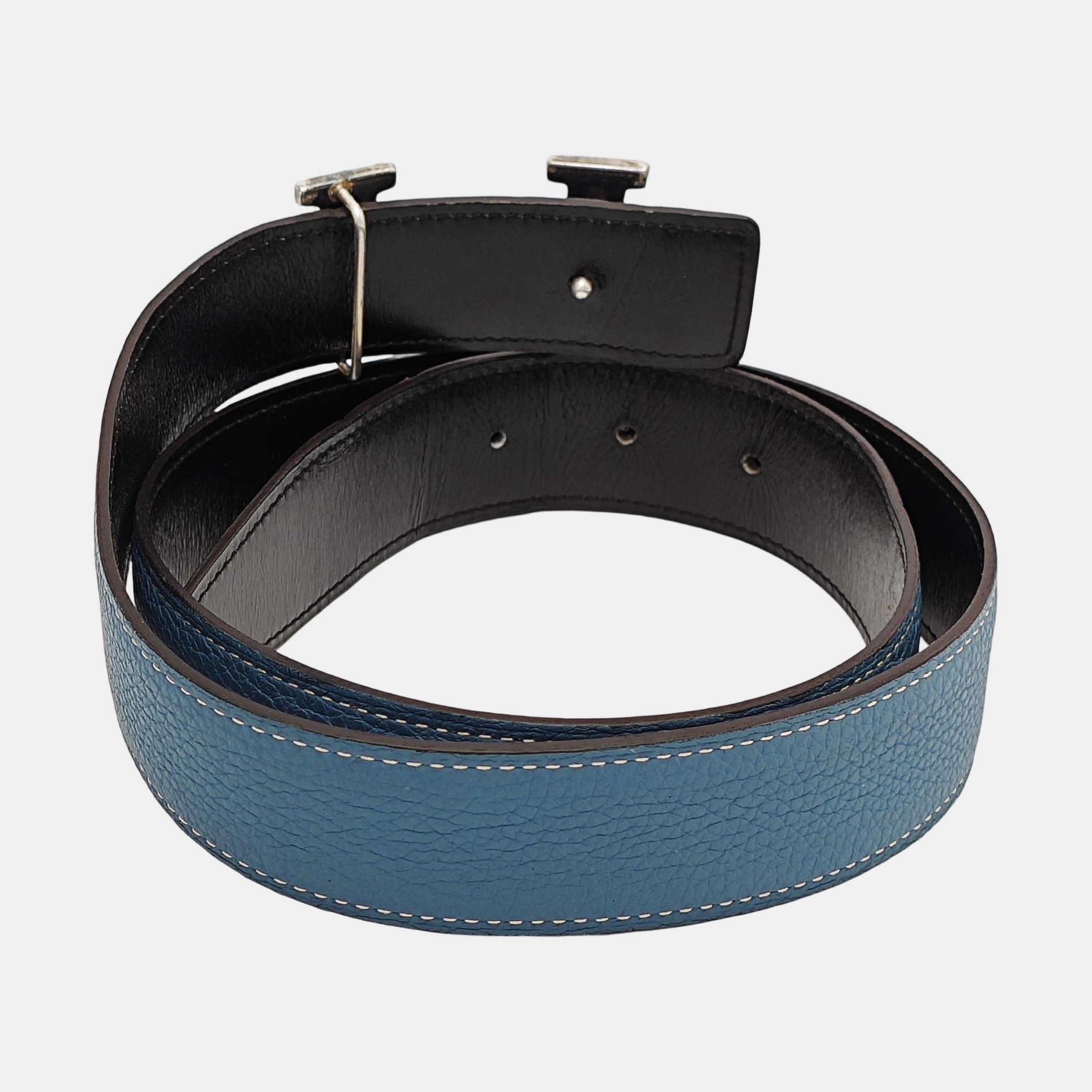 Leather Belt Blue
