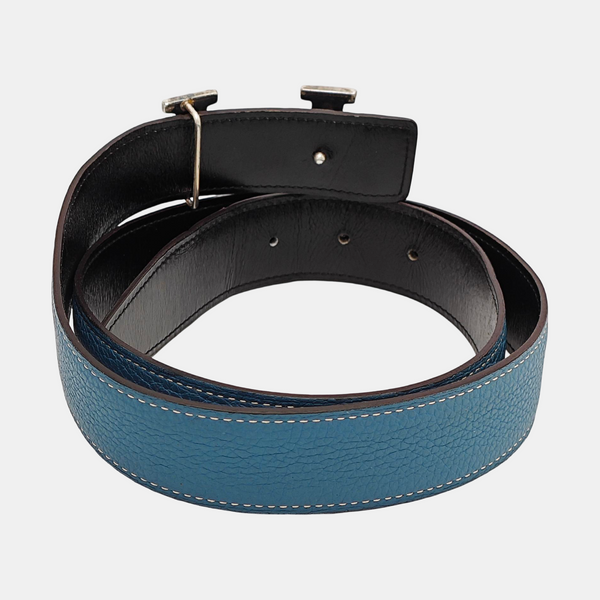 Leather Belt Blue