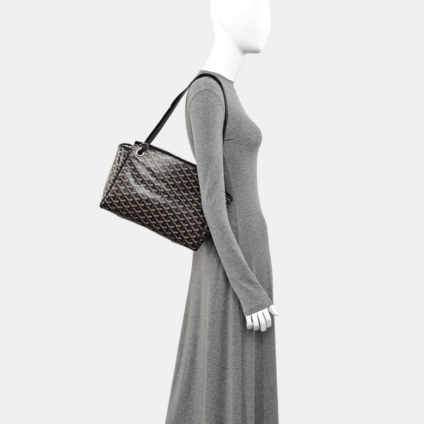 Coated Canvas Tote Bag PM Black